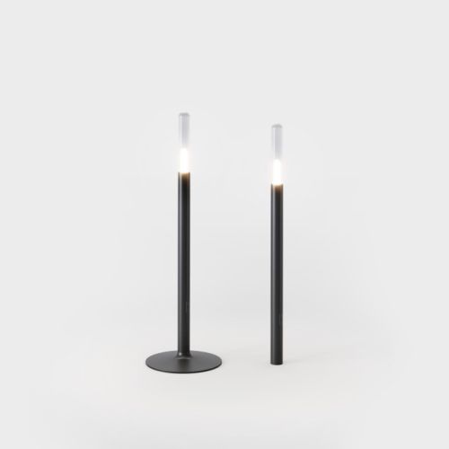 glim akku Leuchte jet schwarz