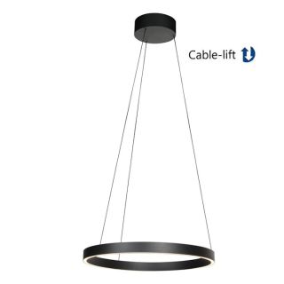 Pendelleuchte Mykty Lift - schwarz matt