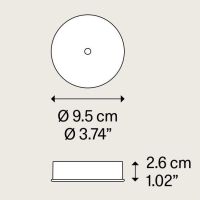 Single mini nature brown matt