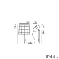 piek mini solar - cool braun
