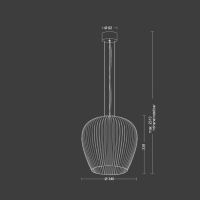 Liv Pendel schwarz matt