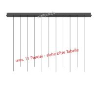 Schiene Long L 150cm schwarz RAL9005