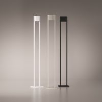 stele, steve lechot, unic, weiss, schwarz bronze, LED-Stehlampe
