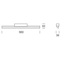 Spina LED wallwasher 3000K 90cm