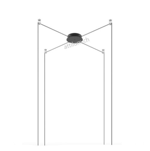 Rondell Radial 1-4 Pendel schwarz RAL9005