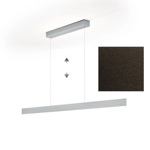 Fara 132cm EasyLift up-/down schwarz met.
