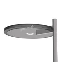 LED Stela Turound Stahl geb. - smoke