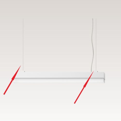 Pendelset DALI Dim. weiss RAL9003