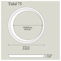 Tidal 75 weiss matt 2700K