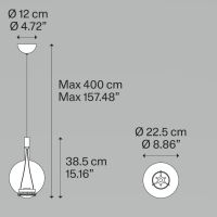 Sky-Fall Round M 2700K Klarglas (Auswahl)