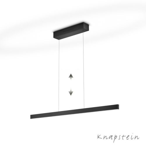 Linda 92cm EasyLift up-/down schwarz matt
