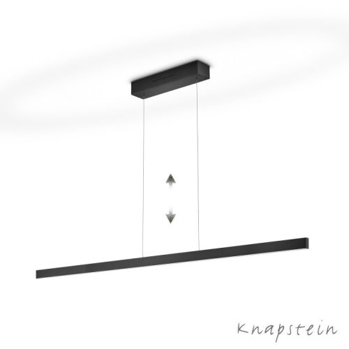 Linda 132cm EasyLift up-/down schwarz matt