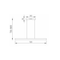 Runa 92cm EasyLift up-/down mattnickel (Auswahl)