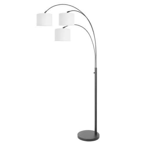 Bogenstehleuchte Sparkled 3fg schwarz matt