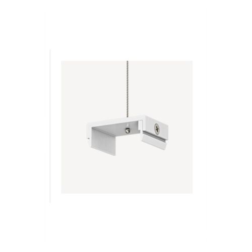 Stahlseilabhängung weiss RAL9003