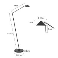 Punkt LED Lele schwarz DTW