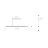 SPINA Pendel opal 1500 On-/Off alu elox 2700K (Auswahl)