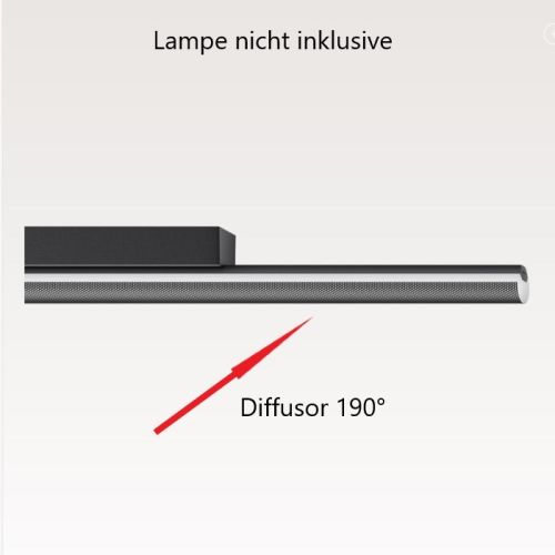 Aroa Diffusor 60cm 190° schwarz RAL9005