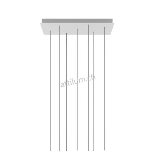 Rechteck 7 Pendel weiss RAL9010