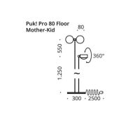PUK! Pro 80 Mother & Kid - anthrazit matt