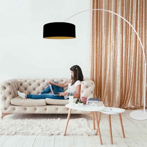 Bogenstehleuchte Sparkled light weiss matt