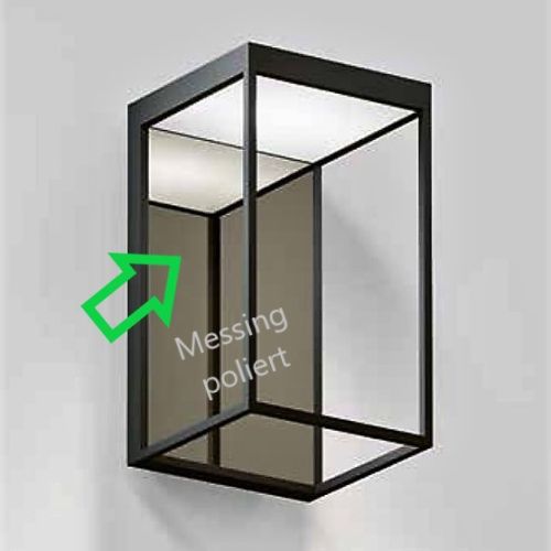 gic anthrazit mit Blende messing poliert