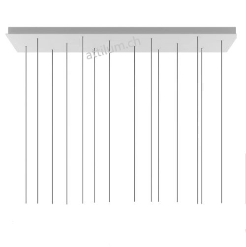 Rechteck 14 Pendel weiss RAL9010