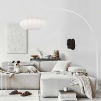 Bogenstehleuchte Sparkled light weiss matt