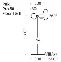 PUK! Pro 80 Floor Maxi I - black edition