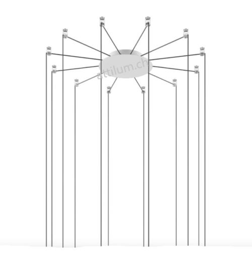 Rondell Radial 5-12 Pendel weiss RAL9010